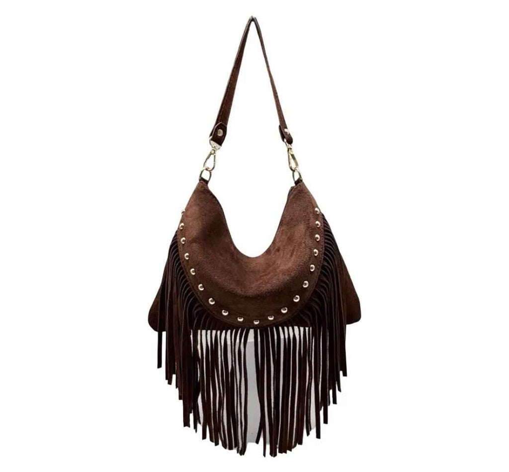Sac Bandoulière Cuir Suède LOUISA LEE