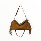 Sac Cuir Suédé Franges Recto LOUISA LEE