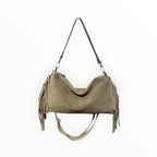 Sac Cuir Suédé Franges Recto LOUISA LEE