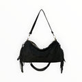 Sac Cuir Suédé Franges Recto LOUISA LEE - Sacs - LOUISA LEE