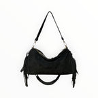 Sac Cuir Suédé Franges Recto LOUISA LEE - Sacs - LOUISA LEE