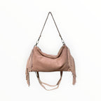 Sac Cuir Suédé Franges Recto LOUISA LEE
