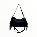 Sac Cuir Suédé Franges Recto LOUISA LEE - Sacs - LOUISA LEE