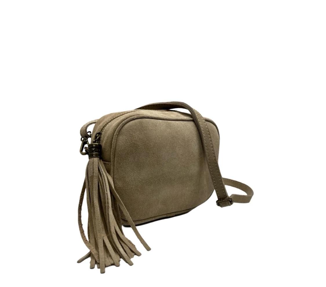 Sac Bandoulière Cuir Suédé LOUISA LEE - Sacs - LOUISA LEE