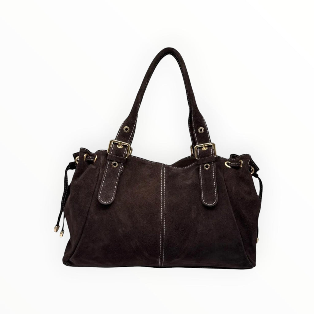 Sac Cuir Suédé à Lacets Large LOUISA LEE