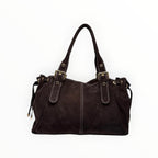 Sac Cuir Suédé à Lacets Large LOUISA LEE