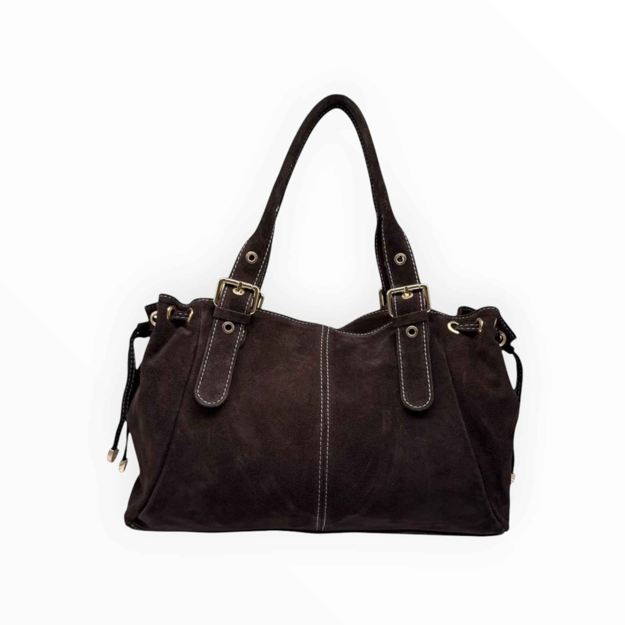 Sac Cuir Suédé à Lacets Large LOUISA LEE