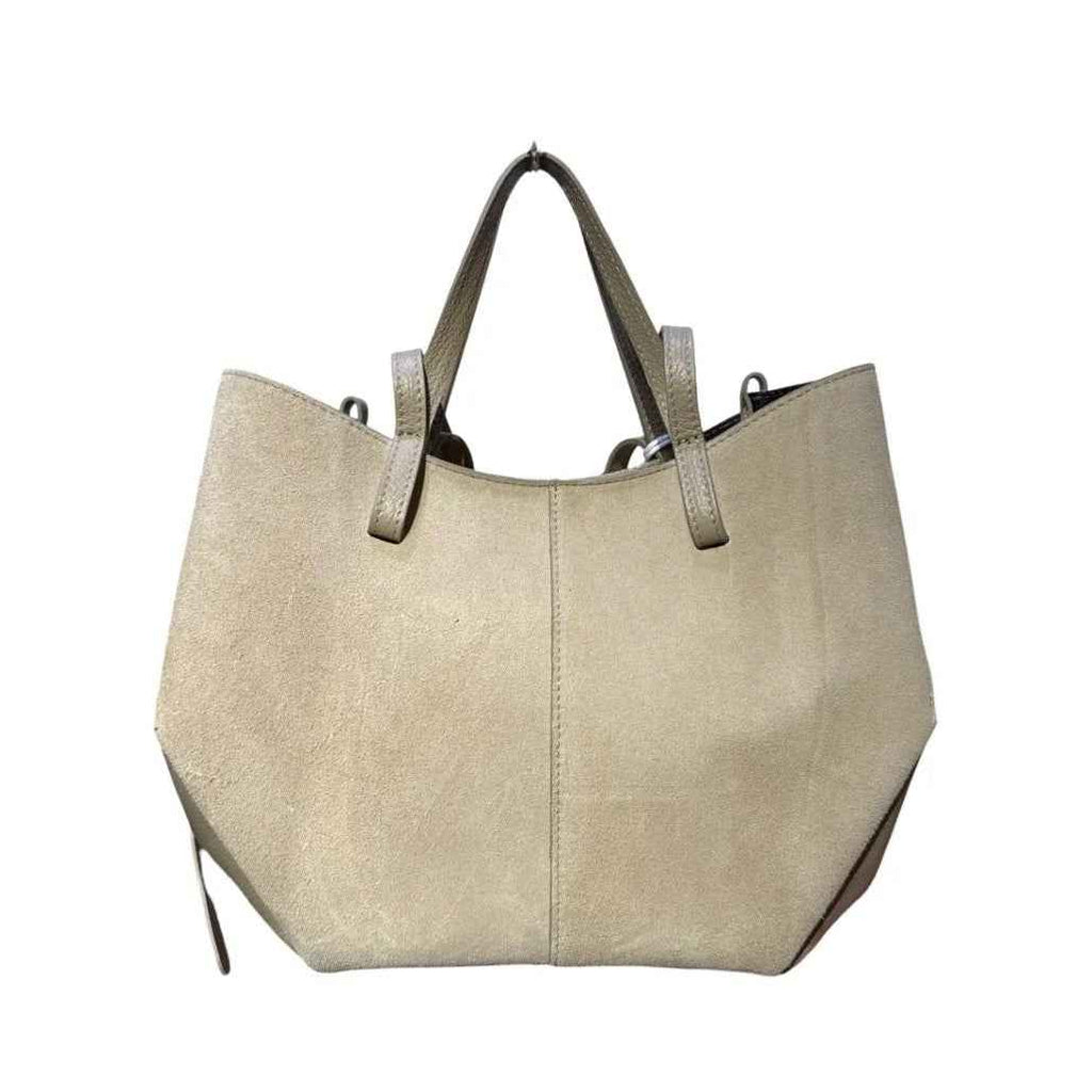Sac Shopping Cuir Suédé Double Bandoulière LOUISA LEE