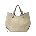 Sac Shopping Cuir Suédé Double Bandoulière LOUISA LEE