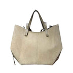 Sac Shopping Cuir Suédé Double Bandoulière LOUISA LEE