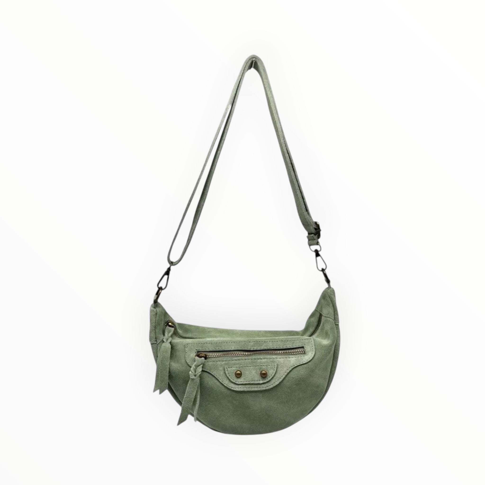 Sac Banane Cuir Suédé Roxana LOUISA LEE - Sacs - LOUISA LEE
