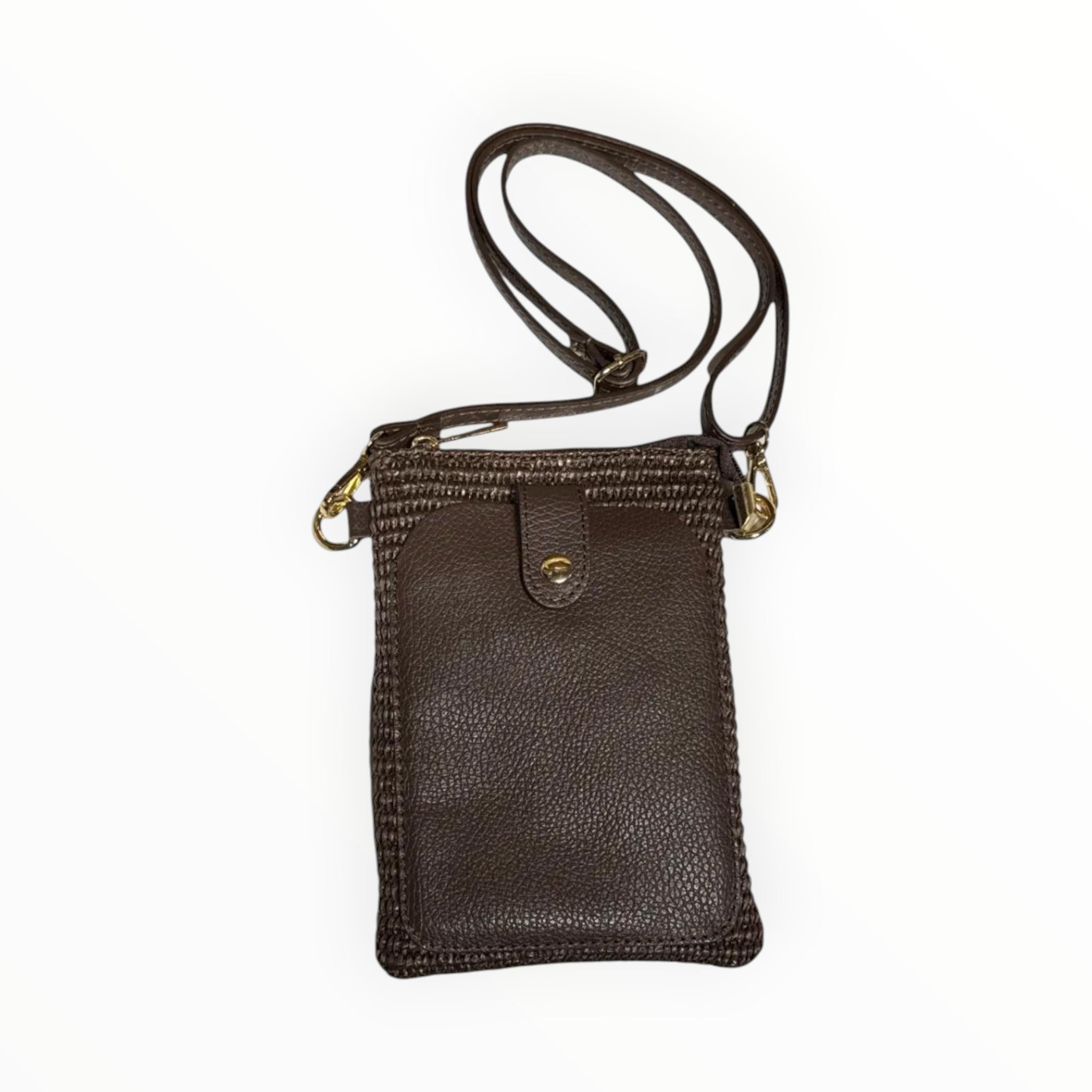 Sac Téléphone Raphia Cuir Grainé Tressé Alina LOUISA LEE - Sacs - LOUISA LEE