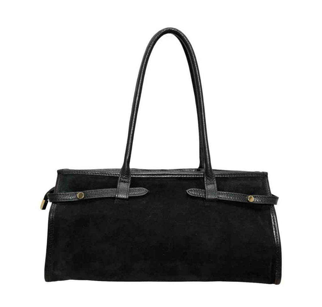 Sac Épaule Cuir Suédé Grainé Gutty LOUISA LEE
