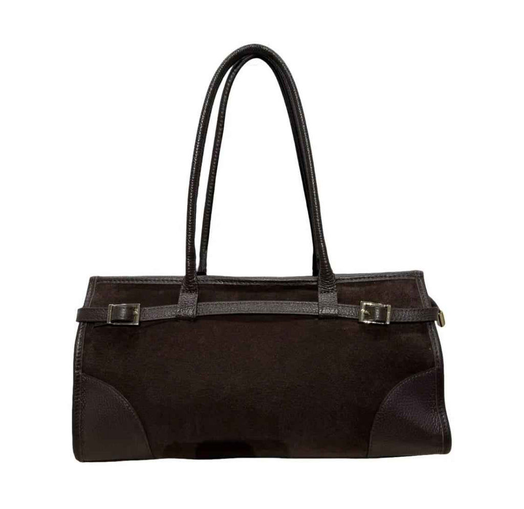 Sac Épaule Cuir Suédé Grainé Gutty LOUISA LEE