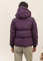Doudoune courte capuche bord côtes Attrait Paris - Manteaux Femme - ATTRAIT PARIS
