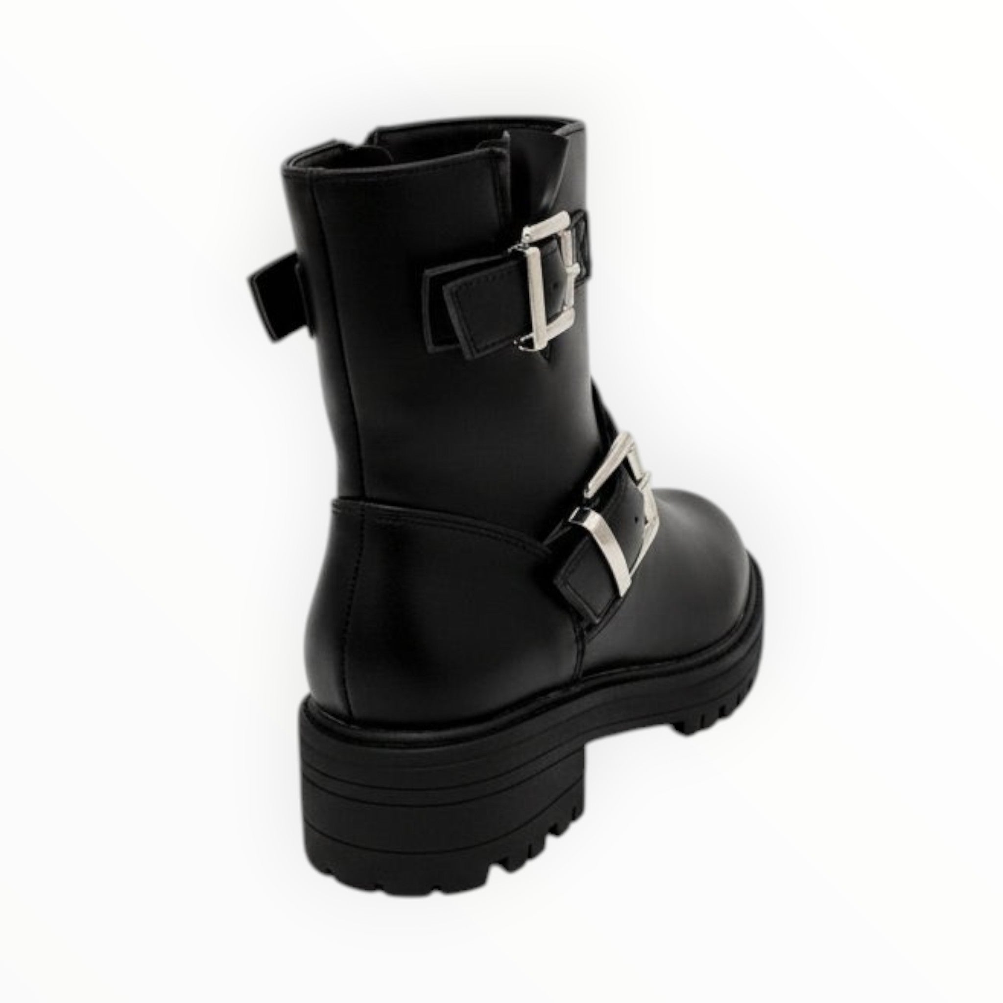 Bottines Enfant Simili Cuir Boucles Métalliques Semelle Crantée – KID'S POP - Chaussure Enfant - KID'S POP