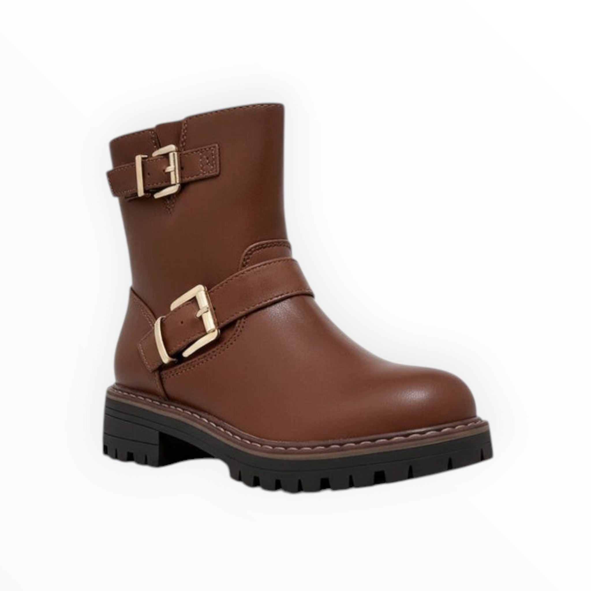 Bottines Enfant Simili Cuir Boucles Métalliques Semelle Crantée – KID'S POP - Chaussure Enfant - KID'S POP
