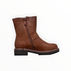 Bottines Enfant Simili Cuir Boucles Métalliques Semelle Crantée – KID'S POP