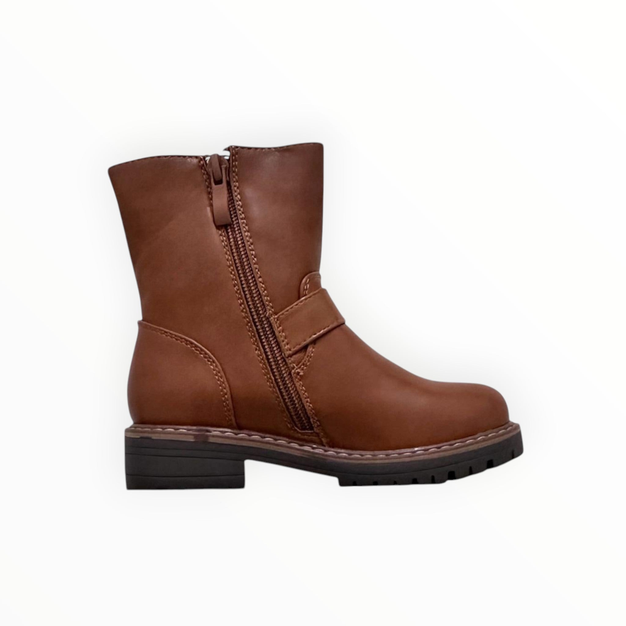 Bottines Enfant Simili Cuir Boucles Métalliques Semelle Crantée – KID'S POP - Chaussure Enfant - KID'S POP