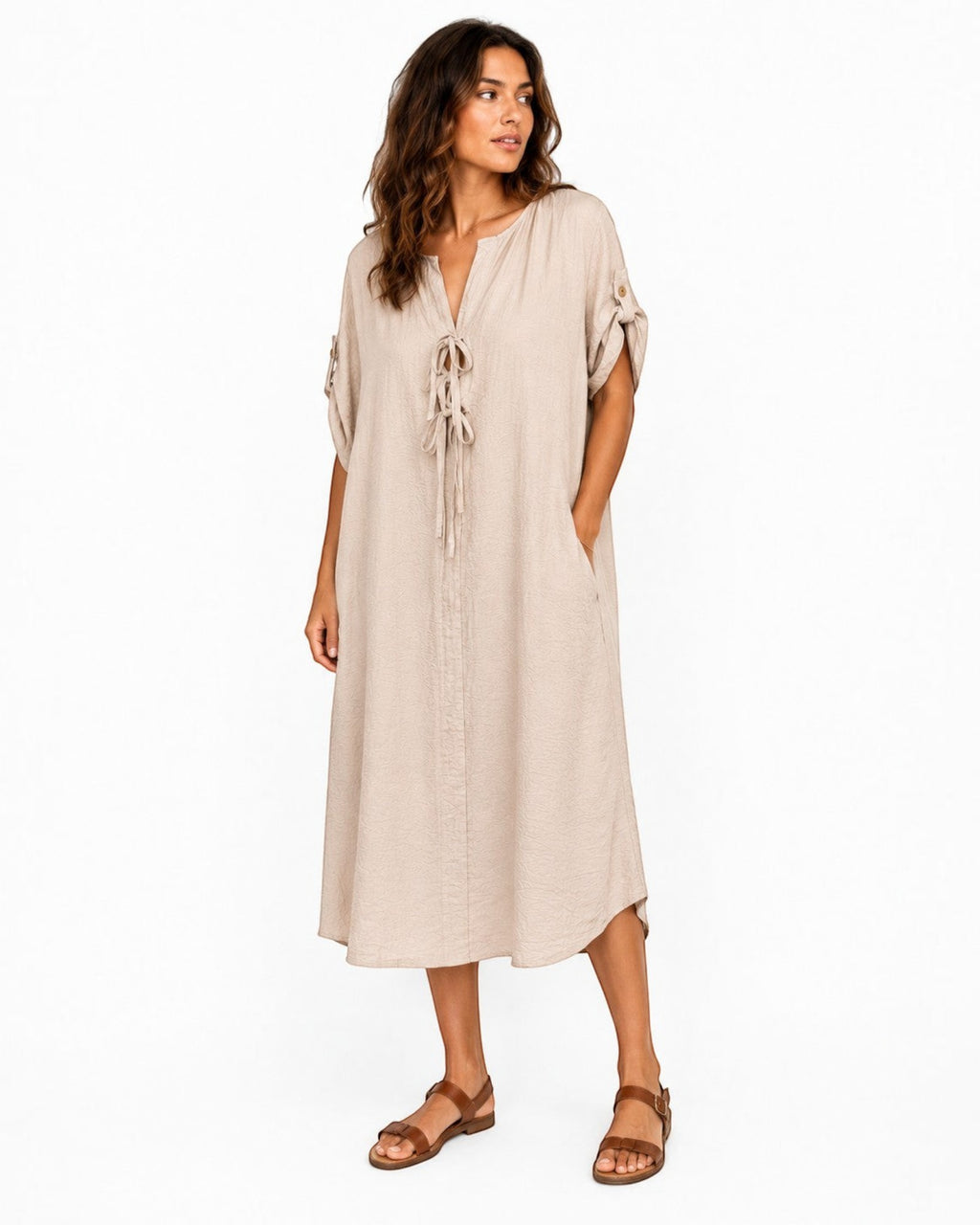 Robe Longue Élégance Naturelle POMELO PARIS - Vêtements - POMELO PARIS