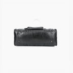 Base du sac de cours noir GALLANTRY en simili cuir avec pieds de protection métalliques