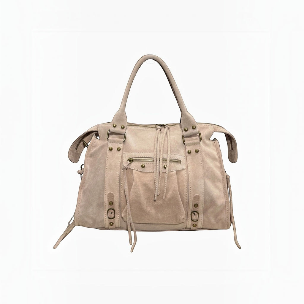 Sac format A4 cuir suède Capucine Large LOUISA LEE - Sacs - LOUISA LEE