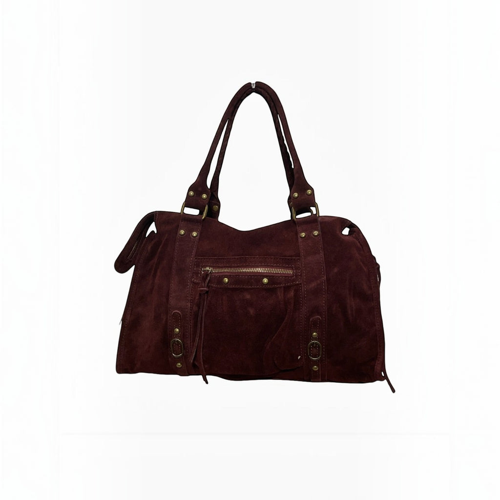 Sac format A4 cuir suède Capucine Large LOUISA LEE - Sacs - LOUISA LEE