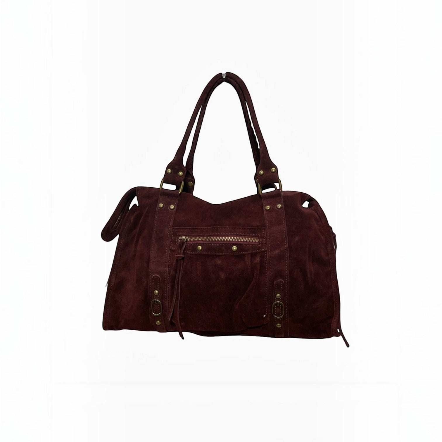 Sac format A4 cuir suède Capucine Large LOUISA LEE - Sacs - LOUISA LEE