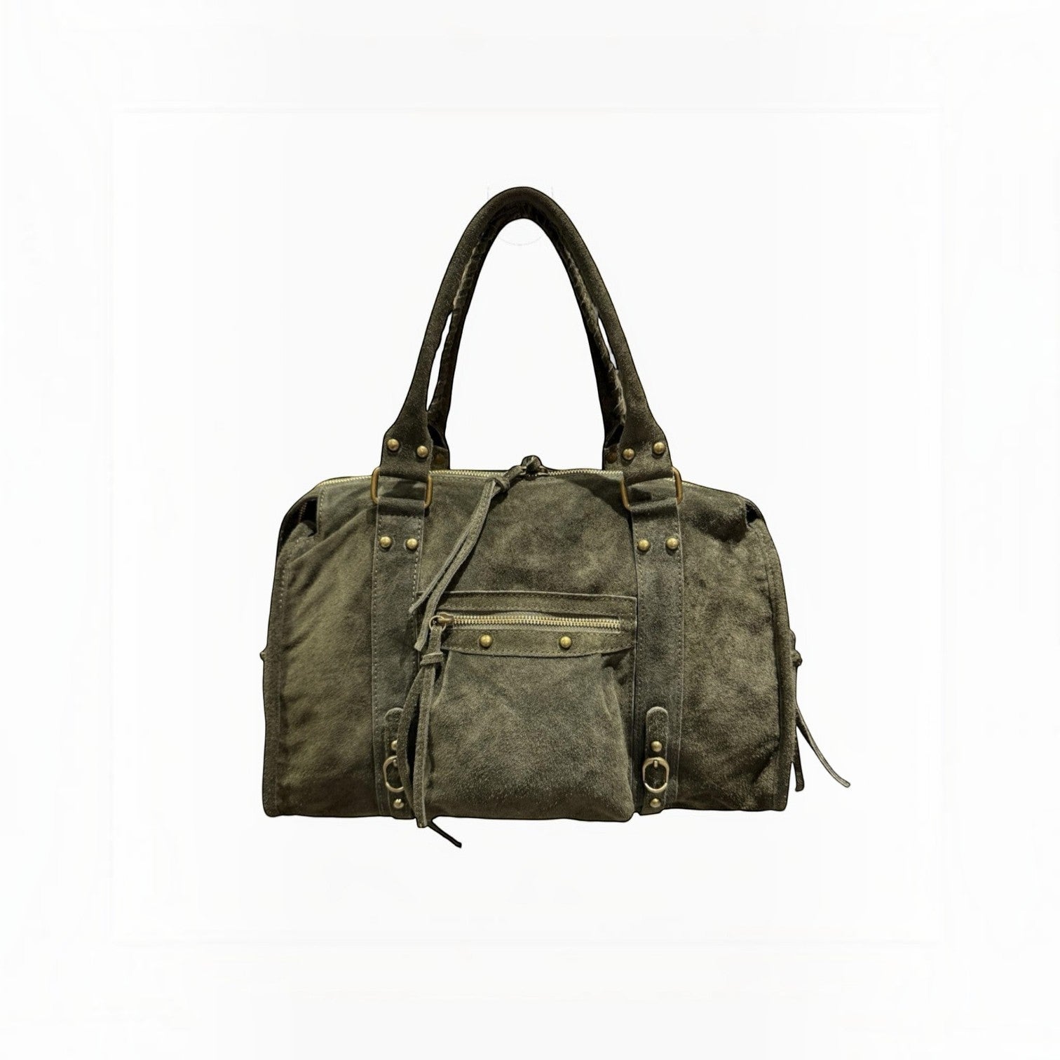 Sac format A4 cuir suède Capucine Large LOUISA LEE - Sacs - LOUISA LEE