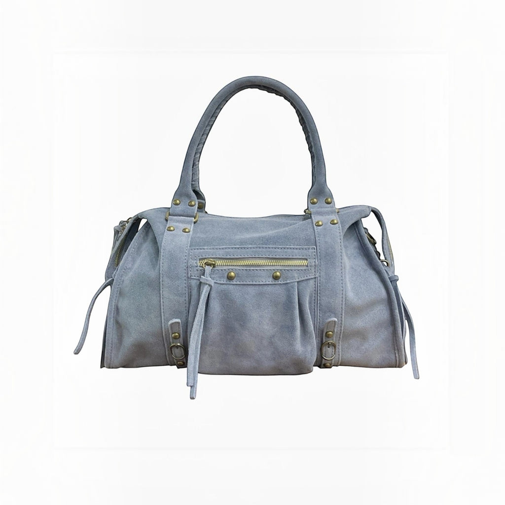 Sac format A4 cuir suède Capucine Large LOUISA LEE - Sacs - LOUISA LEE