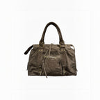 Sac format A4 cuir suède Capucine Large LOUISA LEE - Sacs - LOUISA LEE