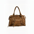 Sac format A4 cuir suède Capucine Large LOUISA LEE - Sacs - LOUISA LEE