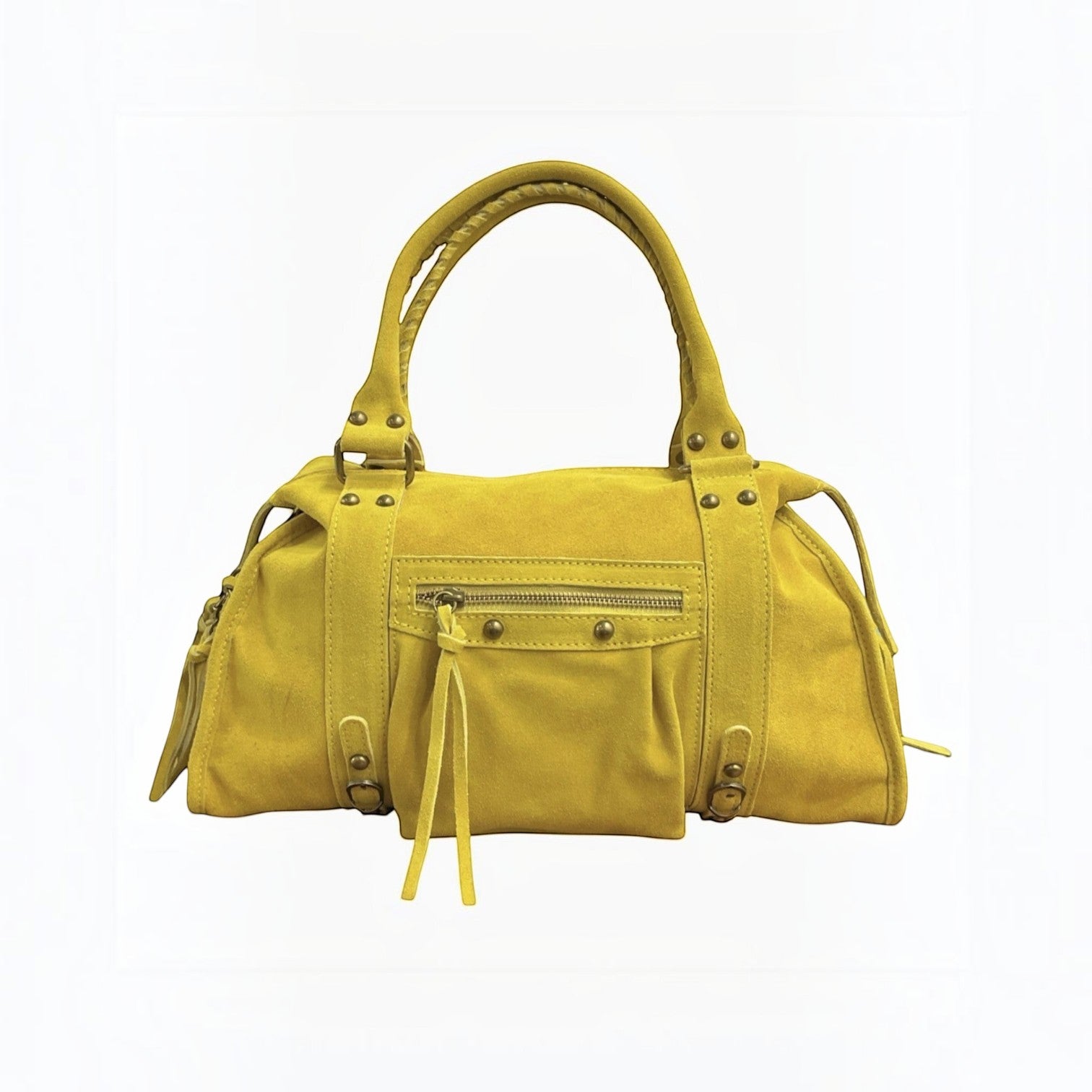 Sac format A4 cuir suède Capucine Large LOUISA LEE - Sacs - LOUISA LEE