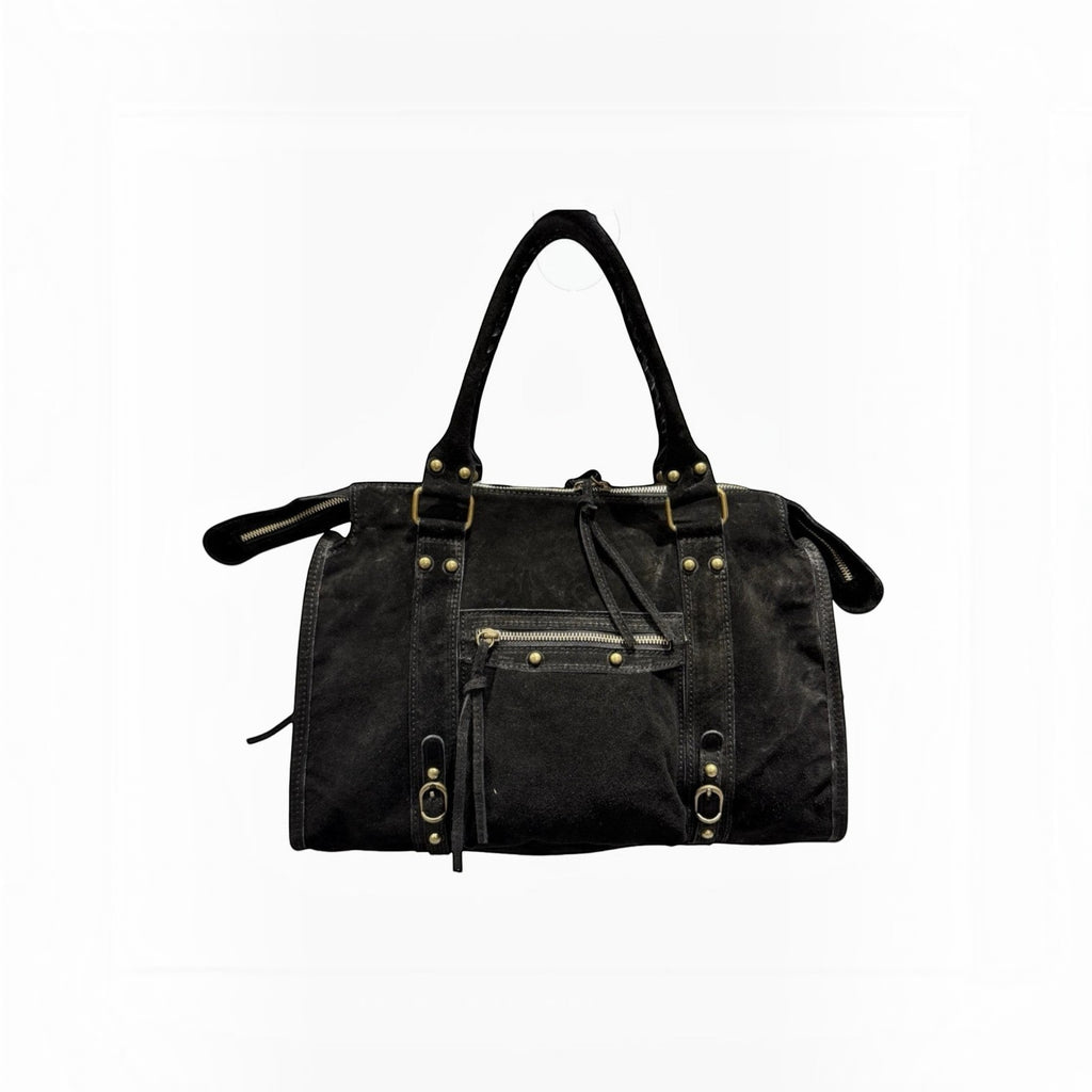 Sac format A4 cuir suède Capucine Large LOUISA LEE - Sacs - LOUISA LEE