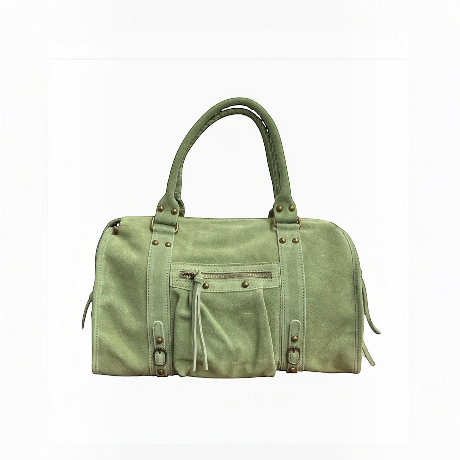 Sac format A4 cuir suède Capucine Large LOUISA LEE - Sacs - LOUISA LEE