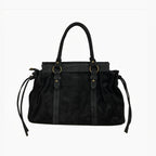 Sac de cours format A4 Cuir Suède Gilia 16 Pouces LOUISA LEE - Sacs - LOUISA LEE