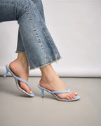 Sandales à talon fin et bout ouvert pour femme - Chaussures - BELLE WOMEN