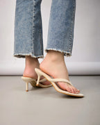 Sandales à talon fin et bout ouvert pour femme - Chaussures - BELLE WOMEN
